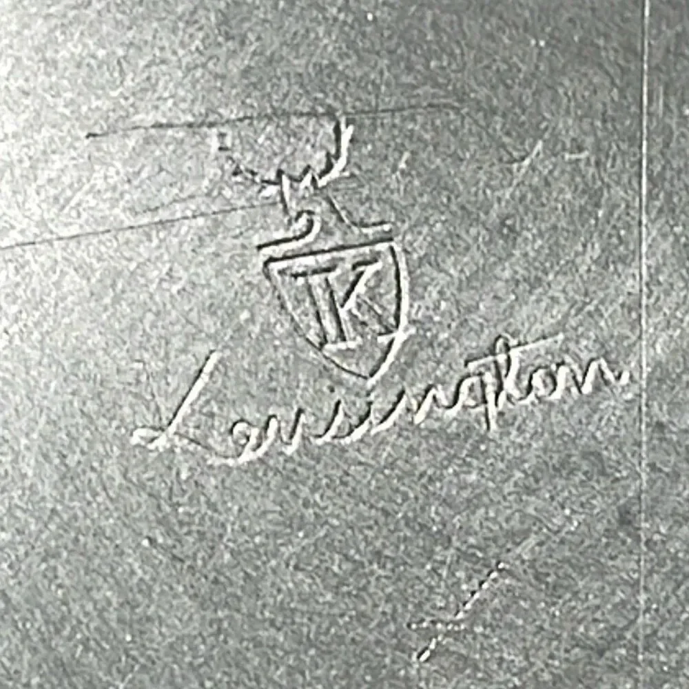 1940 Kensington aluminum Casserole Lurelle design dish & lid.